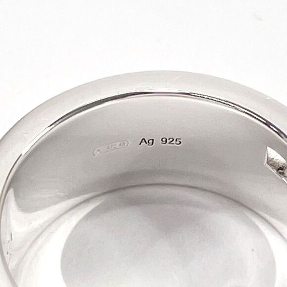 Authentic GUCCI Ring Branded Cutout G Silver925 size 7.5 - Picture 6 of 6